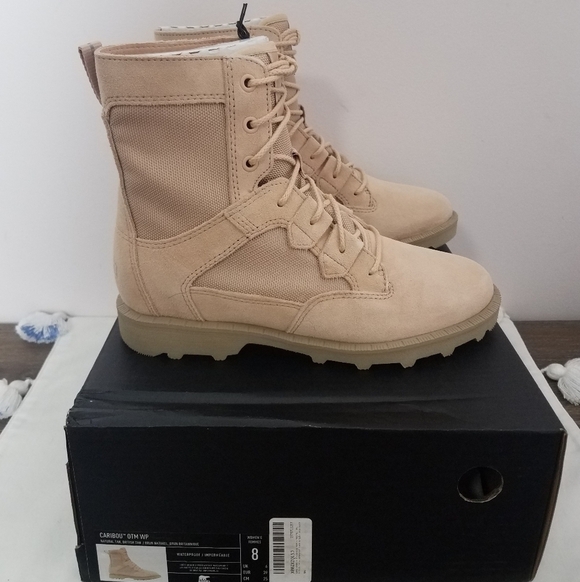 Sorel Caribou OTM WP boot tan 8 NWT - Picture 4 of 10